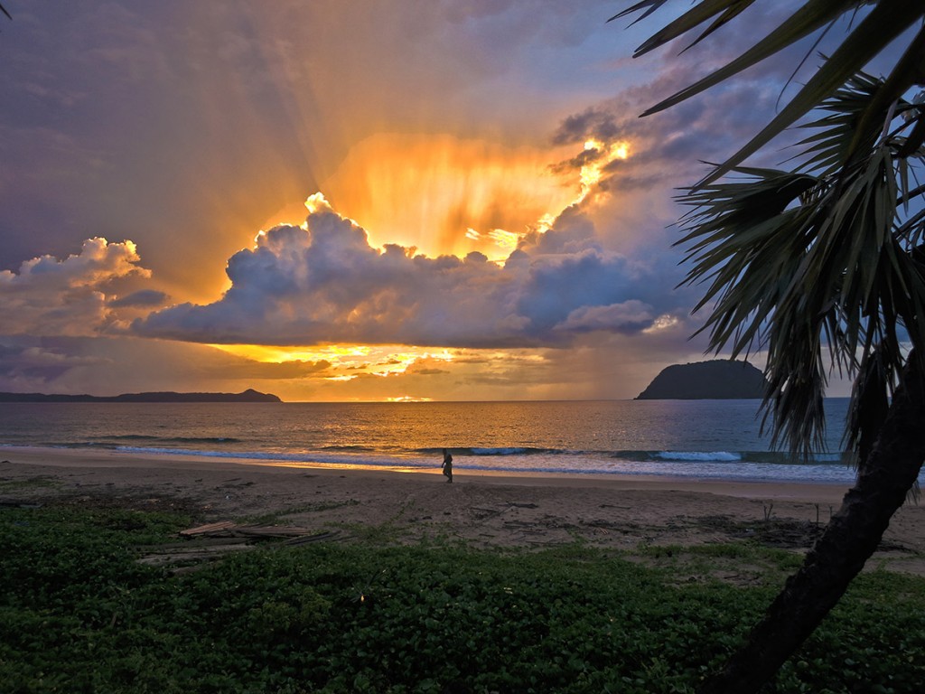 The view from our home at sunset, after a storm. It's not a rainbow, but I think it shows just as well that there's always hope in every storm!