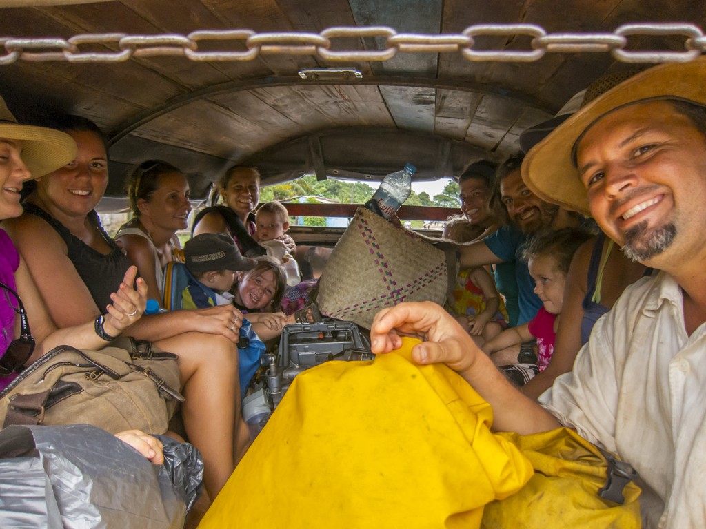 Our team packed into the back of a truck for transport (the only option!) to Ambilobe from the Port.