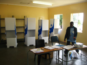 Voting Station in Dumphries