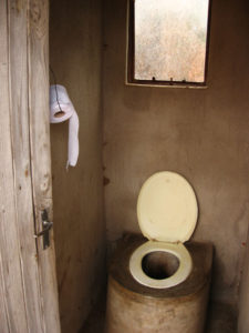 rural style toilet in South Africa