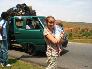 Our taxi broke down on the way to Antsirabe
