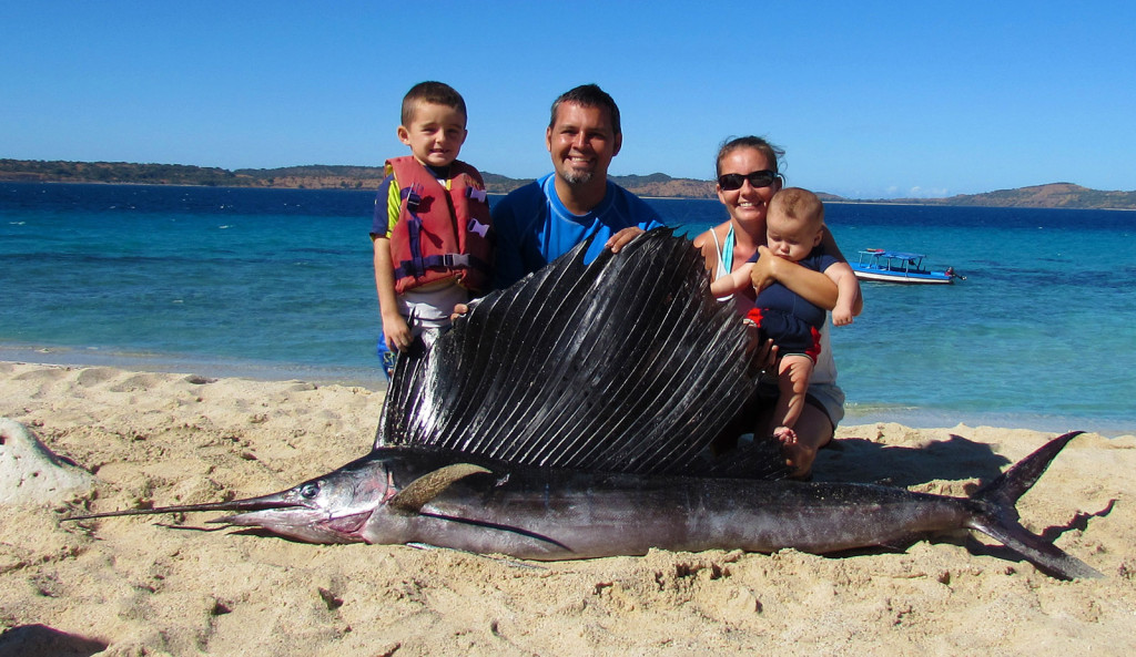 We certainly never expected to find one of these in the nearby ocean! On a recent boating trip, our team caught this massive sailfish. It was awesome! It tasted great!