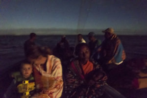 Our family's last trip out to Nosy Mitsio, sailing with a local boat in the very early morning hours.