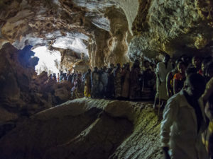 Marching into the caves
