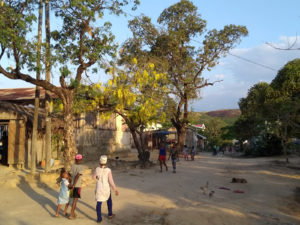 One of the streets in our neighborhood in Ambilobe.